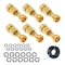 Morvat Brass Quick Connect Garden Hose Fittings for Accessories, 6PK MOR-ABQCONNECTOR-6-A - alternate 1