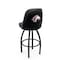 Holland Bar Stool Co Logo Grizzly Southern Illinois 36 in. Swivel Bar Stool with Black Wrinkle Finish L048 - alternate 1