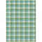 Homeroots 9' X 12' Lime Green Aqua And Beige Plaid Washable Indoor Outdoor Area Rug 601408 - alternate 9