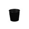 Homeroots 9in Black Recycled Plastic Indoor Outdoor Round Pot Planter 488198 - alternate 1