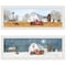 Homeroots Set Of Two Autumn And Winter White Framed Print Wall Art, 2PK 406185 - alternate 1