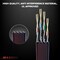 Maximm 15ft Cat8 Flat Ethernet Cable with Gold-Plated RJ45 Connector, Black CAT8-15FT-BLK - alternate 2