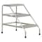 Vestil Step Stand, 3 Steps, 30 Overall Height, Aluminum, Silver SSA-3 - alternate 1
