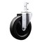 Service Caster 5 Inch Soft Rubber Wheel Swivel 7/8 Inch Square Stem Caster SCC-SQ20S514-SRS-78 - alternate 1