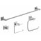 Symmons Duro 4 Piece Bath Hardware Set with Toilet Paper Holder, Robe Hook, Towel Ring, 18 in. Towel Bar 36AC-BUNDLE - alternate 1