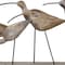 Homeroots 13" Natural Metal And Wood Coastal Sand Plover Birds Tabletop Sculpture 518062 - alternate 6