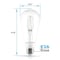 Luxrite Vintage ST19 LED Light Bulb 75 Watt Equivalent, 5CCT 2700K-5000K, 7W, Dimmable, 800, 6PK LR21686 - alternate 8