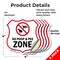 Signmission Dog Poop Shield Sign No Poop & Pee Zone, 4 inch X 4 inch, Vinyl Decal, 5PK SHI-D-5PACK-4-375 - alternate 6