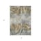 Homeroots 3' X 5' Pewter And Silver Abstract Washable Indoor Outdoor Area Rug 631347 - alternate 9
