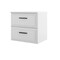 Homeroots 32" White Wood Freestanding Bathroom Vanity With White Sink And Two Drawers 627376 - alternate 6