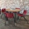 Regency Round Kee Breakroom Table W/ 4 M Stack Chairs, 42 in W, 42 in L, Noble Oak TB42RNDNOBPBK47BY - alternate 6