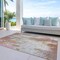 Homeroots 5' X 8' Tan Mauve And Ivory Abstract Washable Indoor Outdoor Area Rug 615879 - alternate 9