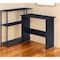 Homeroots 39" Black L Shape Writing Desk 491431 - alternate 6