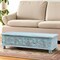 Homeroots 54" Aqua Carved And Distressed Solid Wood Lift Top Coffee Table 522820 - alternate 8