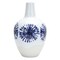 Homeroots 11" White And Blue Geometric Medallion Ceramic Urn Vase 632636 - alternate 5