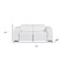 Homeroots 77in White and Brown Italian Leather Power Reclining Loveseat With Storage 720551 - alternate 10
