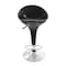 Elama 2 Piece Modern Bombo Adjustable Bar Stool in Black with Chrome Base ELM-803-BLK - alternate 9