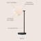 Jonathan Y Charles 20.5" Contemporary Modern Metal/Marble LED Table Lamp, Black JYL1000B - alternate 9