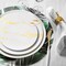 Smarty Had A Party White w/Gold Marble Stroke Round Plastic Dinnerware Set (120 Dinner Plates+120 Salad Plates), 240PK 900WGVP-CASE - alternate 11