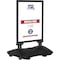 M&T Displays 24x36 Inch Poster Sign Holder Aluminum WindPro Lite Black Sidewalk Sign, Weather & Wind Resistant USWPL10B24X2000 - alternate 1