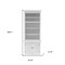 Homeroots White Solid Wood Adjustable Four Tier Bookcase 397126 - alternate 10