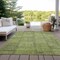 Homeroots 9' X 12' Fern Green And Artichoke Green Patchwork Washable Indoor Outdoor Area Rug 581597 - alternate 9