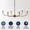 Jonathan Y Ainsley 35" 6-Light Grand Traditional Farmhouse Adjustable Swooping Arm Candle-Style Metal LED Chand JYL9562C - alternate 11