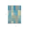 Homeroots 8' X 10' Teal Blue Orange And Sky Blue Striped Washable Indoor Outdoor Area Rug 613178 - alternate 9