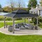Sunjoy Archwood 13 ft. x 15 ft. Cedar Framed Gazebo with Black Steel 2-tier Hip Roof Hard Top A102007771 - alternate 7