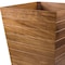 Homeroots 21in Brown Solid Wood Indoor Outdoor Square Planter Box 476244 - alternate 5