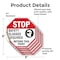 Signmission Stop Safety Glasses Required Beyond, 6 inch X 6 inch, Vinyl Decal, 5PK OC-D-5PACK-6-308 - alternate 4