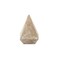 Homeroots 3" Brown Solid Wood Pyramid Decorative Sculpture 635610 - alternate 1