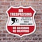 Signmission No Trespassing Sign This Property Is Pro, 6 inch X 6 inch, Plastic Sign, 2PK SHI-P-2PACK-6-425 - alternate 6