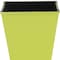 Homeroots 5in Lime Green Recycled Plastic Indoor Outdoor Square Pot Planter 488257 - alternate 4