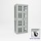 Pucel Heavy Duty Storage Cabinet, 36in W x 78in H x 24in D, 4 Adjustable Shelves, Perforated, Light Blue HDSC-3672-24-4C-PERF - alternate 1