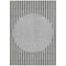 Homeroots 8' X 10' Gray And Ivory Striped Washable Indoor Outdoor Area Rug 597166 - alternate 8
