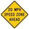 Sign Solutions Usa Traffic Sign, 48 in Width, Aluminum Sign, Diamond DUS06DFY4848W3-5a20 - alternate 1