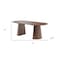 Homeroots 79" Walnut Wood Double Pedestal Base Oval Dining Table 720665 - alternate 5