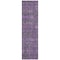 Homeroots 8' Purple And Green Floral Washable Indoor Outdoor Runner Rug 564357 - alternate 8