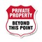 Signmission Private Property Shield Sign Private Pro, 12 Inch X 12 Inch, Aluminum Metal Sign SHI-A-12-444 - alternate 1
