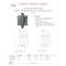 Trans Atlantic Co. 6 in. x 6 in. Single Acting Barrel Spring Square Corner Door Hinge with Fixed Pin - Pack of 2 DH-5500SA66-USP - alternate 2