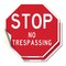 Signmission Stop No Trespassing, 4 inch X 4 inch, Vinyl Decal, 2PK OC-D-2PACK-4-264 - alternate 1