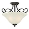 Westinghouse Two-Light Indoor Semi-Flush Ceiling Fixture Dunmore ORB Frstd Gls 6306500 - alternate 1