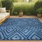 Jonathan Y Balansat Moroccan Diamond Navy 4 ft. x 6 ft. Indoor/Outdoor Area Rug IBZ100B-4 - alternate 1