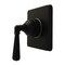 Kingston Brass Single-Handle Six-Way Diverter Valve with Square Trim Kit, Matte Black KS4040HL - alternate 1