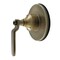 Kingston Brass Single-Handle Three-Way Diverter Valve with Round Trim Kit, Antique Brass KS3033KL - alternate 1