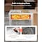 Vevor 6 x 1/3 Pans Commercial Food Warmer Electric Steam Table with Undershelf SKT1/3*6 - alternate 7