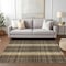 Homeroots 10' X 14' Brown Taupe And Plum Plaid Washable Indoor Outdoor Area Rug 613962 - alternate 9