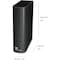 Western Digital WD Elements 10 TB Hard Drive - External - Black - USB 3.0 - 2 Year Warranty WDBWLG0100HBK-NESN - alternate 3