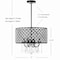 Jonathan Y Gigi 17 in. Metal/Crystal Adjustable LED Drop Chandelier, Black/Clear JYL7464A - alternate 15
